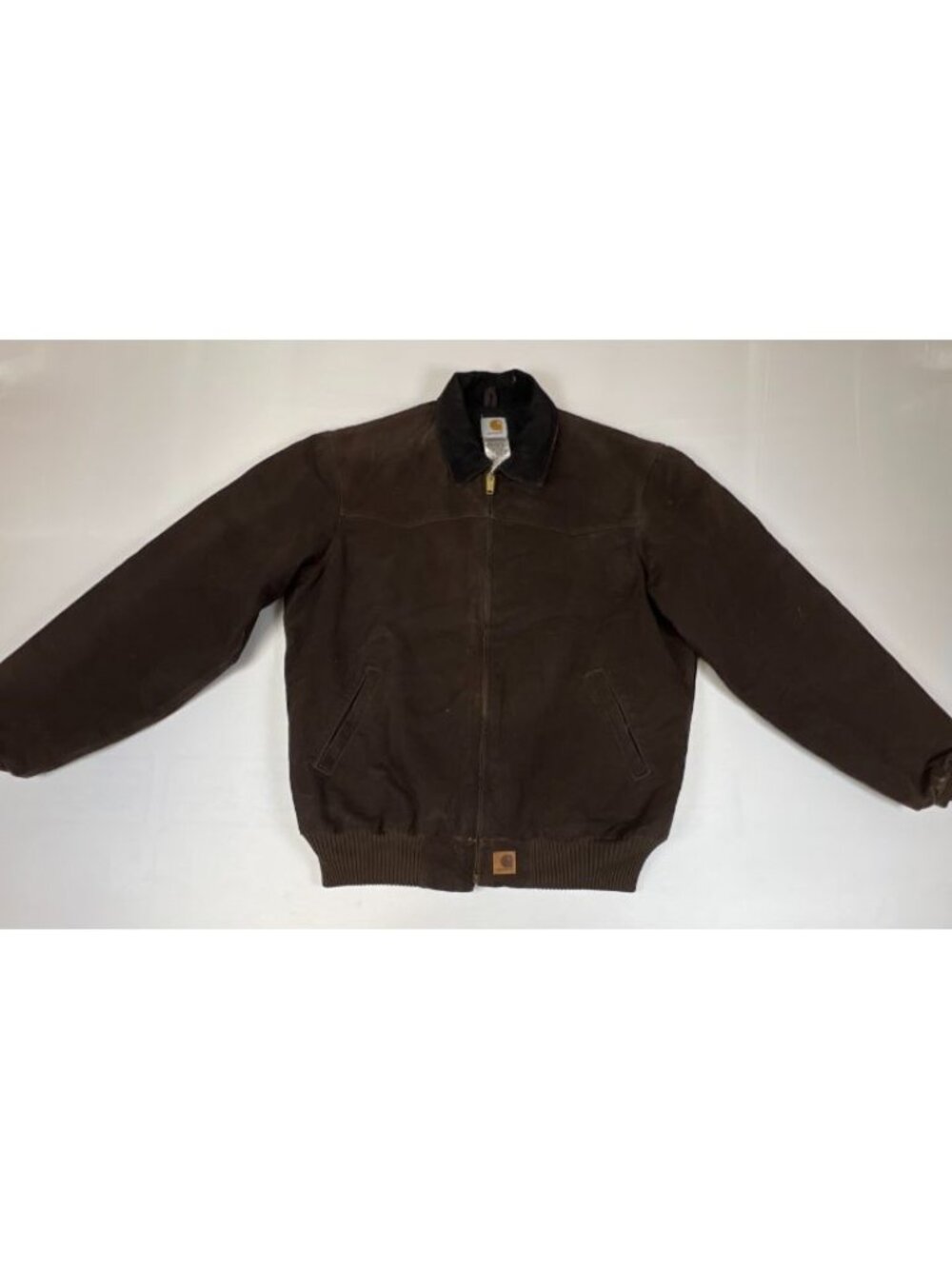 Vintage Carhartt J14 DKB Santa Fe Jacket Men's Large Tall Brown Quilted Lined